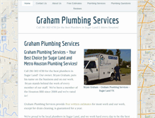 Tablet Screenshot of grahamplumbingservices.com